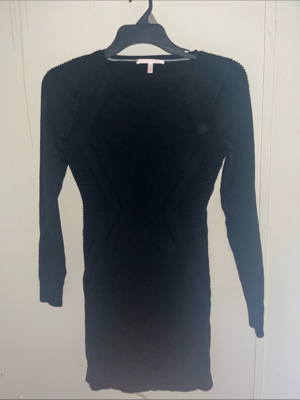Victoria's Secret Black Long-Sleeve Bodycon Dress